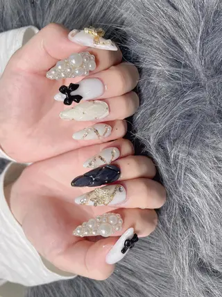 セミロング ネイル 《LB》ラブリエ Nail&eyeのマツエク・マツパデザイン