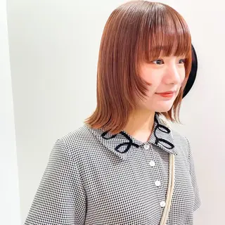 ミディアム カラー パーマ ヘアアレンジ 💖美髪矯正💖 辻未侑のヘアスタイル