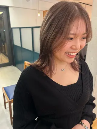 カラー 暖色/パーマ 🌼クニトウメイのヘアスタイル