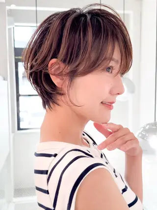 ショート ショート/ボブ/縮毛 三上達大のヘアスタイル