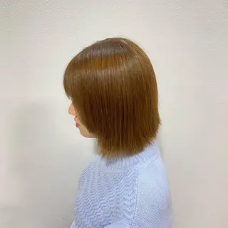 ミディアム 水口 莉央のヘアスタイル