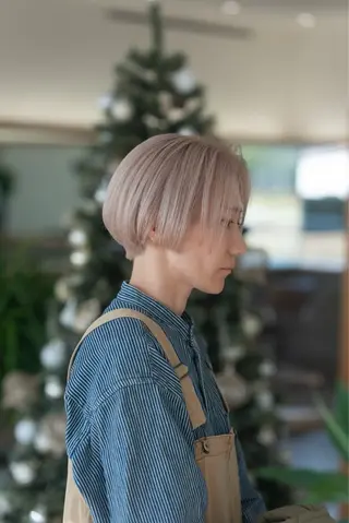 ショート カラー 洋平／ボブ🆗 似合わせカット🫧のヘアスタイル