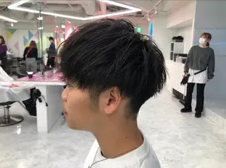 パーマ メンズ BABY 艶髪暗髪ヘア💖達人のヘアスタイル