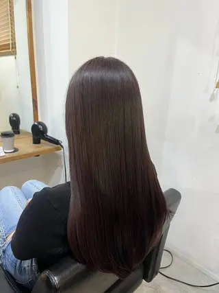 ロング カラー ✨🎨ブリーチなし 透明感カラー✨美友のヘアスタイル