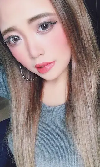 ロング カラー パーマ ヘアアレンジ Device ディバイスのヘアスタイル