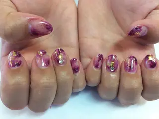 ネイル ネイルリボン 受付スタッフのネイルデザイン