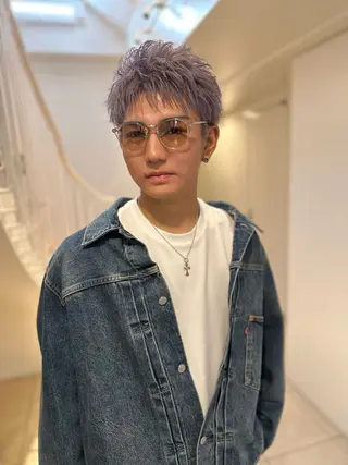 ショート メンズ 艶カラー／艶髪/川上 慶貴のヘアスタイル