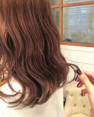 セミロング カラー 渋谷/韓国風 西原直樹のヘアスタイル