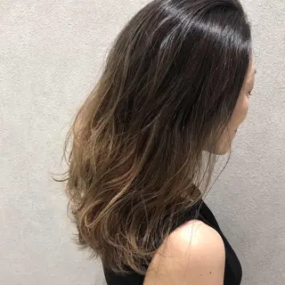 セミロング カラー La fith hair letter所属・Lafith住道 TATSUYAのヘアスタイル