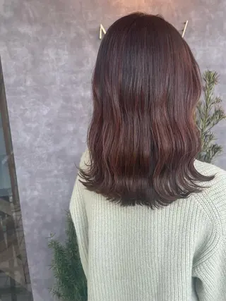 セミロング 竹田 紀美のヘアスタイル