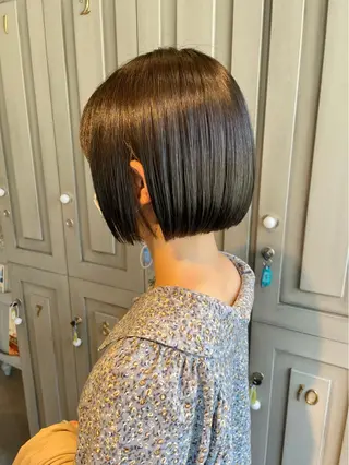 ショート カラー sea by luvismけやき通り2号店所属・ボブ/ショート/ 縮毛矯正/岸本恭明のヘアスタイル