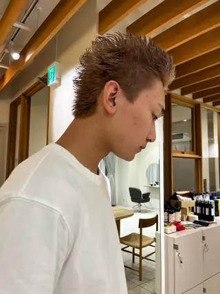 カラー メンズ アイブロウリフト/ 髪質改善カラー/みわのヘアスタイル