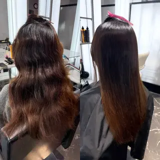 ロング LINDOTOKYO梅田所属・酸性ストレート 髪質改善大槻勇樹のヘアスタイル