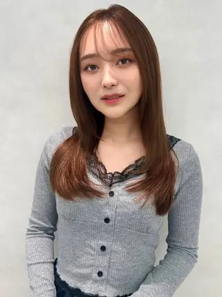 ロング カラー パーマ ヘアアレンジ ✨レイヤー/ 透明感カラー✨冨永剛のヘアスタイル