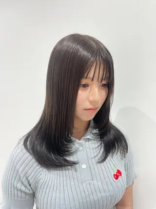 セミロング カラー ダブルカラー /透明感カラーRioのヘアスタイル