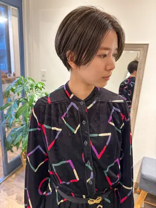 ショート カラー .iyu所属・吉祥寺小顔×ショート 🍋宮本大輔🍋のヘアスタイル