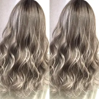 セミロング カラー 井上 一平のヘアスタイル