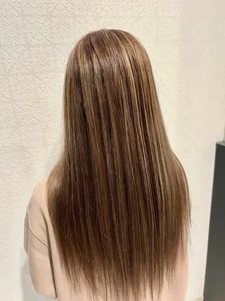 セミロング カラー 豊田 恭平のヘアスタイル