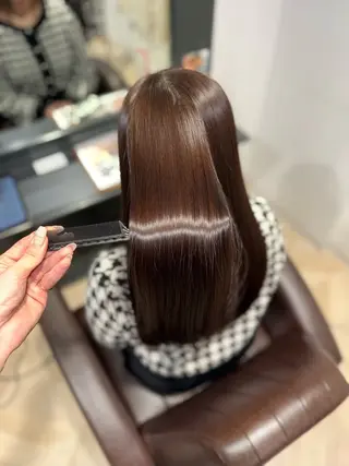 ロング リピート90%超/縮 毛矯正/髪質改善井口のヘアスタイル