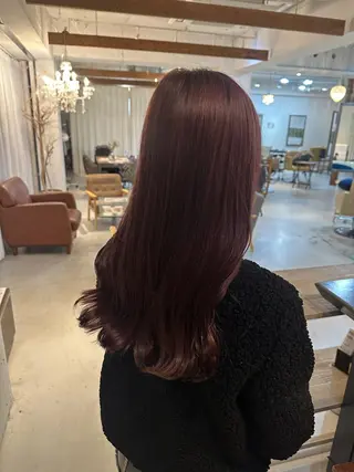 ロング カラー 門手 菜々子のヘアスタイル
