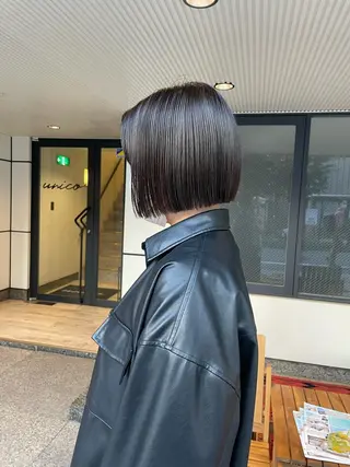 ミディアム カラー 渋谷 留菜のヘアスタイル