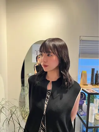 カラー 本木下朋花/髪質 改善×ダブルカラーのヘアスタイル