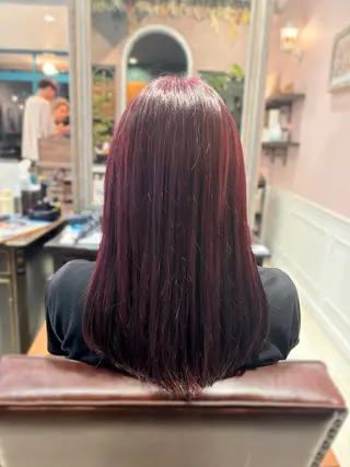 カラー 🌱なゆみ🌱透明感 /ナチュラル/高宮のヘアスタイル