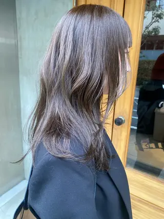 セミロング カラー . nanamiのヘアスタイル