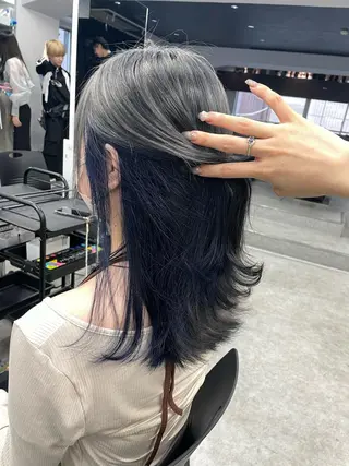 ロング カラー パーマ ヘアアレンジ メンズ キッズ ネイル マツエク・マツパ アイブロウ ♥️韓国ヘア レイヤー♥️ゆりのヘアスタイル