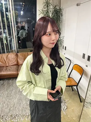 ロング カラー ai カットモデル募集中のヘアスタイル