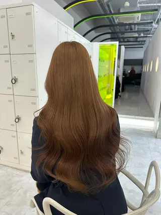 カラー 透ける透明感カラー 🤍anju🎀のヘアスタイル