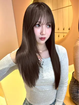 ロング 大宮🫧艶カラー🩵 YUIのヘアスタイル