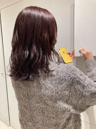 ミディアム カラー 透明感カラー🫧 nanohaのヘアスタイル