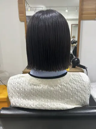 ショート 🐝 朝ラク・扱いや すいボブ／専門🐝のヘアスタイル