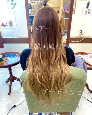 ロング カラー ヘアアレンジ キッズ マツエク・マツパ 仙台/本町/美容室 /髪質改善/SAGAのヘアスタイル