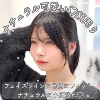 ミディアム ヘアアレンジ suzuka/透明感 カラー 美髪縮毛矯正のヘアスタイル