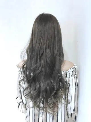 ロング カラー パーマ ヘアアレンジ filo byFeria渋谷所属・縮毛矯正/美髪 髪質改善/石田幸輔のヘアスタイル