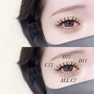 マツエク・マツパ Emua akariのマツエク・マツパデザイン