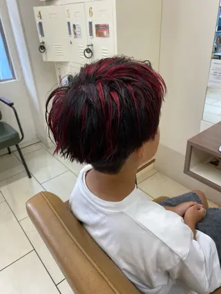 ショート カラー メンズ HAYATE/ メンズ/パーマのヘアスタイル