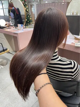 ロング 森田遥奈/透明感カラ ー/似合わせカットのヘアスタイル