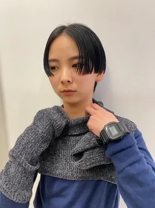 ショート 似合わせカット /パーマ岡本淳平のヘアスタイル