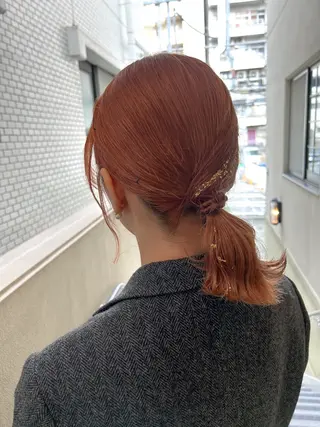 ミディアム ヘアアレンジ SHANTi 飯塚 ヘアセット/髪質改善のヘアスタイル