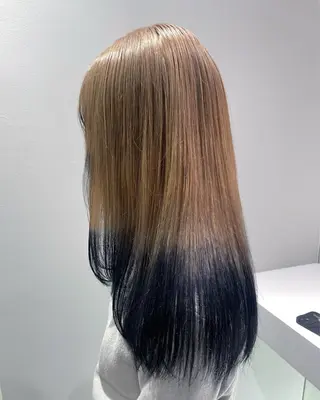 ロング カラー 佐野 えり奈のヘアスタイル