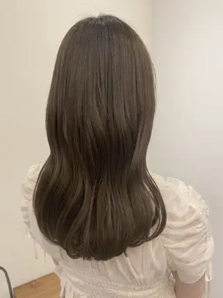 セミロング カラー キラ🌟 艶感color🎀のヘアスタイル