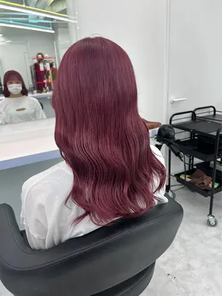 セミロング カラー パーマ ヘアアレンジ メンズ 🤍透明感カラー🤍 ブリーチ🤍AINEのヘアスタイル