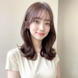 セミロング 🤍店長　髪質改善 カラー縮毛特化🤍のヘアスタイル