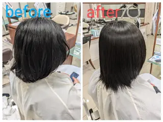 ミディアム 小林 凜のヘアスタイル