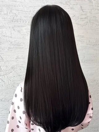 ロング 盛れる顔まわり🎀 縮毛矯正💐羽村勇樹のヘアスタイル