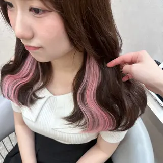 ミディアム hina🎀新宿/ エクステ/girlyのヘアスタイル