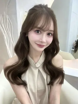 ロング カラー ☁️もえみ︎︎☁️ モデル様募集中のヘアスタイル